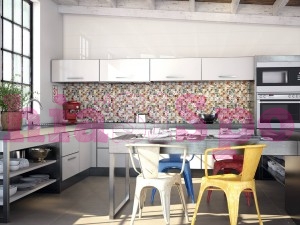 frontale cucina moderno pop art